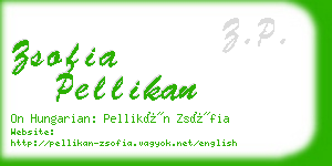 zsofia pellikan business card